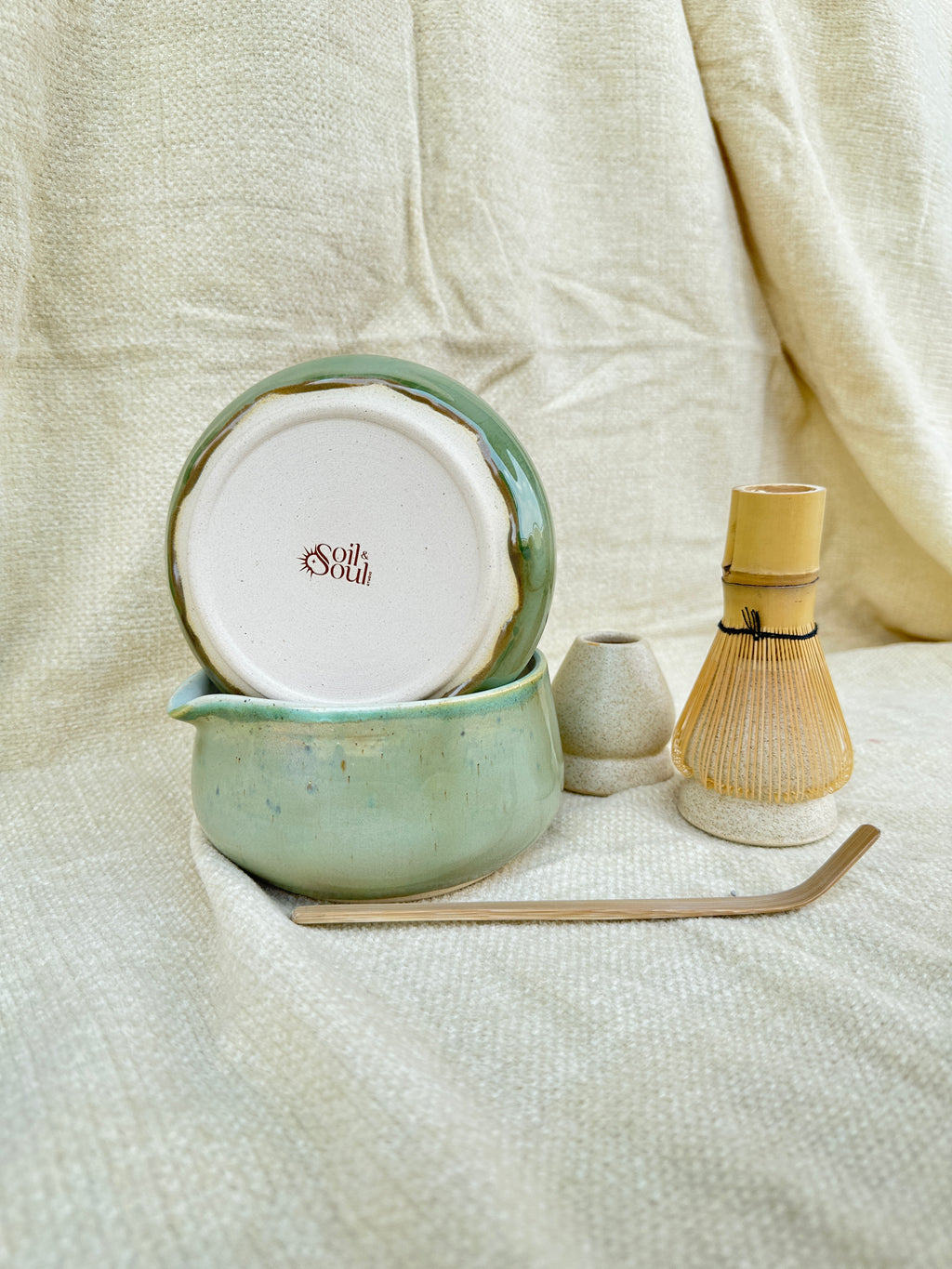 Tender Coconut Matcha Bowl Set
